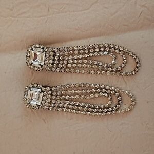 Shoe and/or Dress Clips on Silvertone Metal